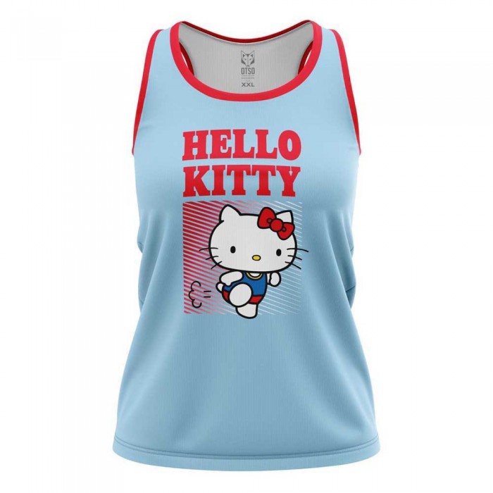 [해외]OTSO Hello Kitty Stripes 민소매 티셔츠 6141202976 Blue / Red