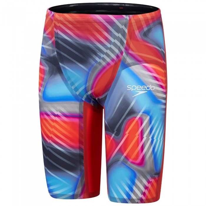 [해외]스피도 Fastskin LZR Pure Valor 2.0 하이웨이스트 재머 6141025864 Flame Red / Picton Blue