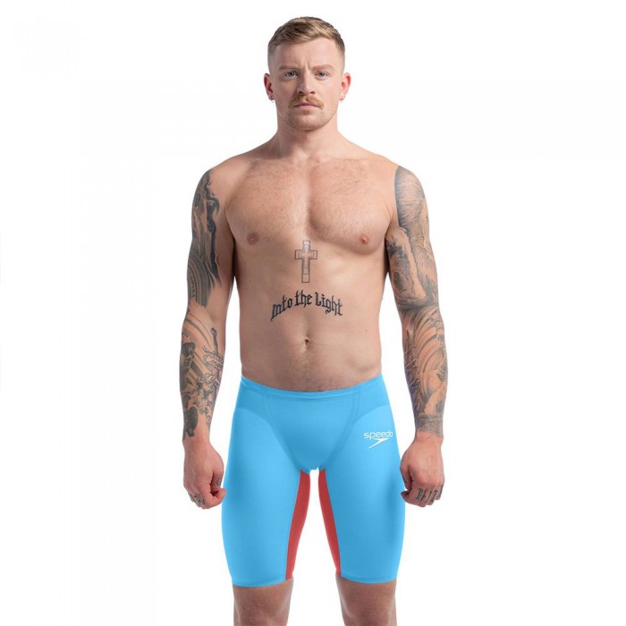 [해외]스피도 Fastskin LZR Pure Valor 2.0 High Waisted jammer 6141025865 Picton Blue / Flame Red