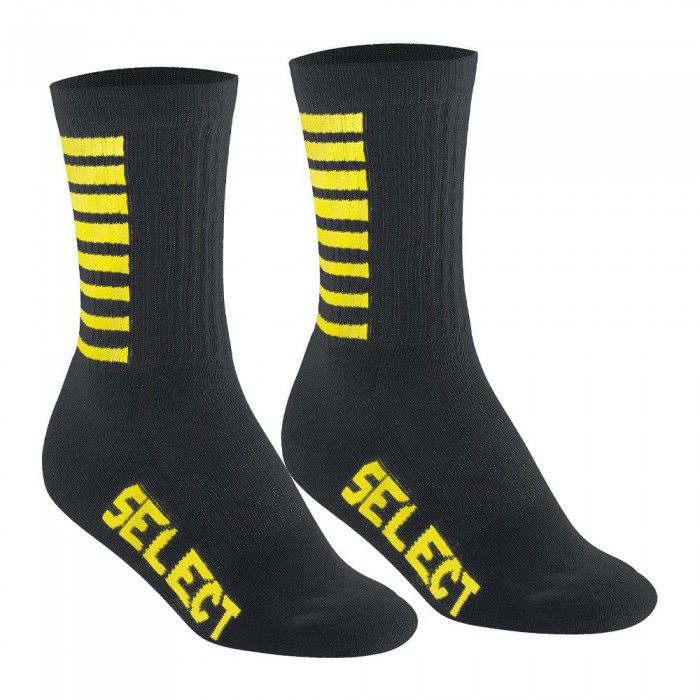 [해외]SELECT Sports Striped 하프 삭스 3139993501 Black/Yellow