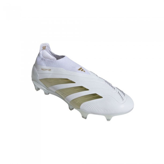 [해외]아디다스 Predator Elite Laceless FG 축구화 3141105278 Ftwr White / Gold Met / Ftwr White