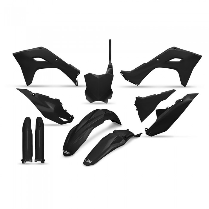 [해외]UFO Kawasaki KXF 450 2024-2024 KAKIT231F-001 Fork Protectors & 오토바이 플라스틱 키트 9140865594 Black