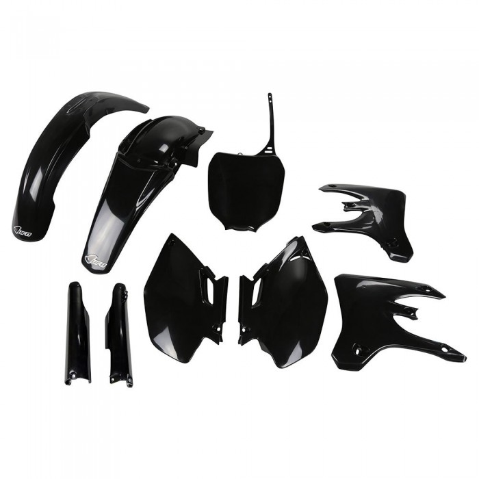 [해외]UFO Yamaha YZF 250/450 2005-2005 YAKIT333F-001 Fork Protectors & 오토바이 플라스틱 키트 9140866672 Black