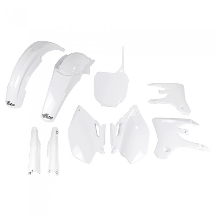 [해외]UFO Yamaha YZF 250/450 2005-2005 YAKIT333F-046 Fork Protectors & 오토바이 플라스틱 키트 9140866673 White