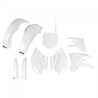 [해외]UFO Yamaha YZF 250/450 2005-2005 YAKIT333F-046 Fork Protectors & 오토바이 플라스틱 키트 9140866673 White