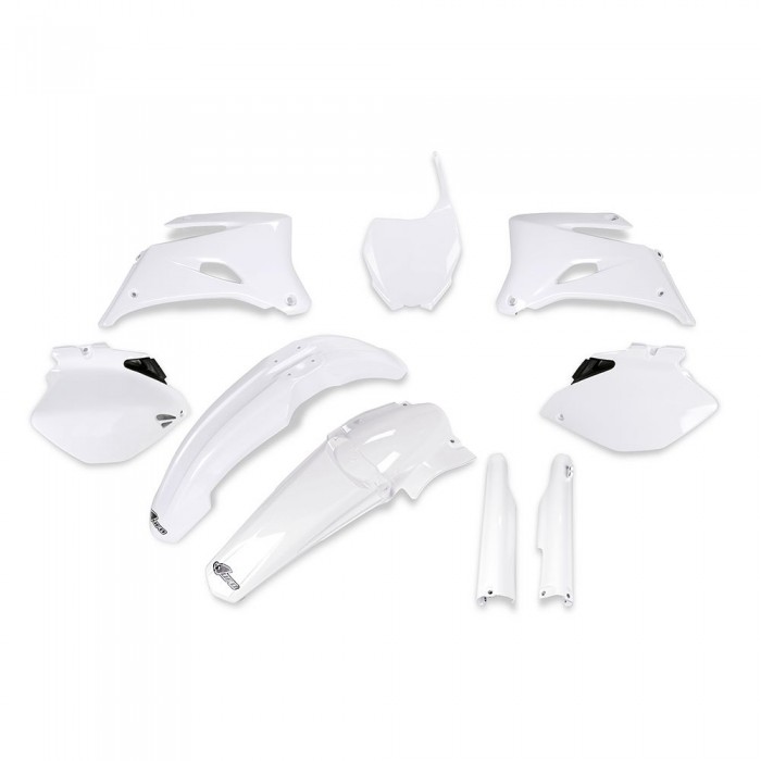 [해외]UFO Yamaha YZF 250/450 2006-2007 YAKIT334F-046 Fork Protectors & 오토바이 플라스틱 키트 9140866677 White