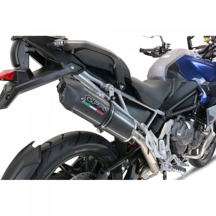 [해외]GPR EXHAUST SYSTEMS Furore EVO4 Poppy Triumph Tiger 1200 GT/Rally 2022-2024 E5 Oval 인증된 슬립온 머플러 9141251800 Matte Black / Matte Black