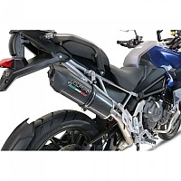 [해외]GPR EXHAUST SYSTEMS Furore EVO4 Poppy Triumph Tiger 1200 GT/Rally 2022-2024 E5 Oval 인증된 슬립온 머플러 9141251800 Matte Black / Matte Black