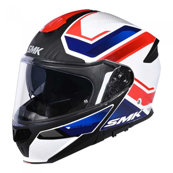 [해외]SMK Gullwing Supertour 모듈형 헬멧 9141195938 White / Red / Blue