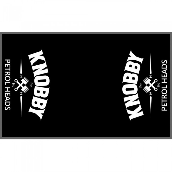 [해외]KNOBBY Petrol Heads 바닥 매트 9141124420 Black / White