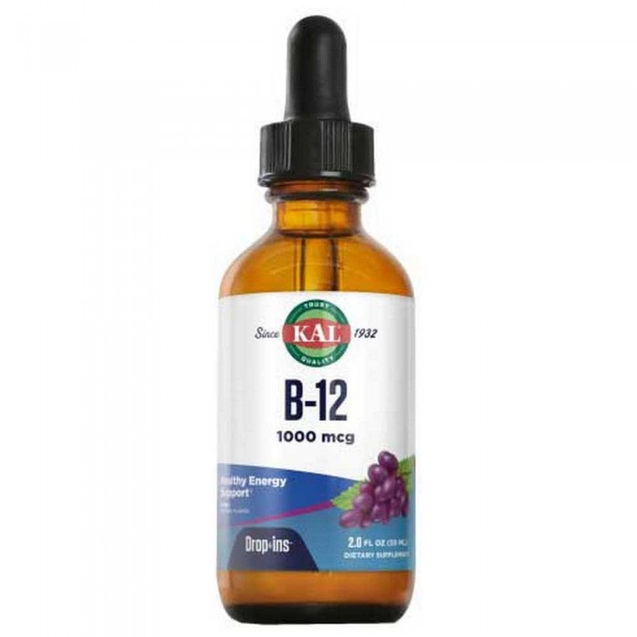 [해외]KAL Vegetarian B-12 1000mcg 59ml 건강한 에너지 지원 4140699469 Multicolour