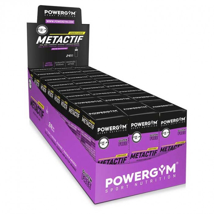 [해외]POWERGYM 대사 활성제 바이알 박스 Metactif 10ml 24 단위 레몬 4140242043 White