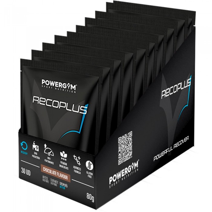 [해외]POWERGYM 회복 모노도즈 박스 Recoplus 80gr 15 단위 초콜릿 4140242051 White