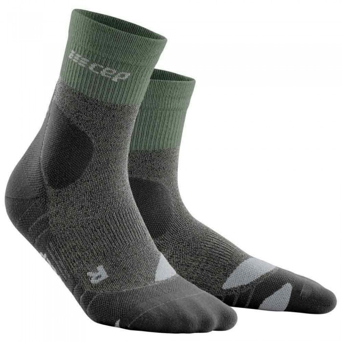 [해외]CEP 하이킹 Merino Mid-Cut 양말 4141311601 Green / Grey