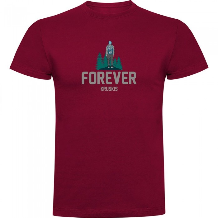 [해외]KRUSKIS Forever 반팔 티셔츠 4141146738 Dark Red