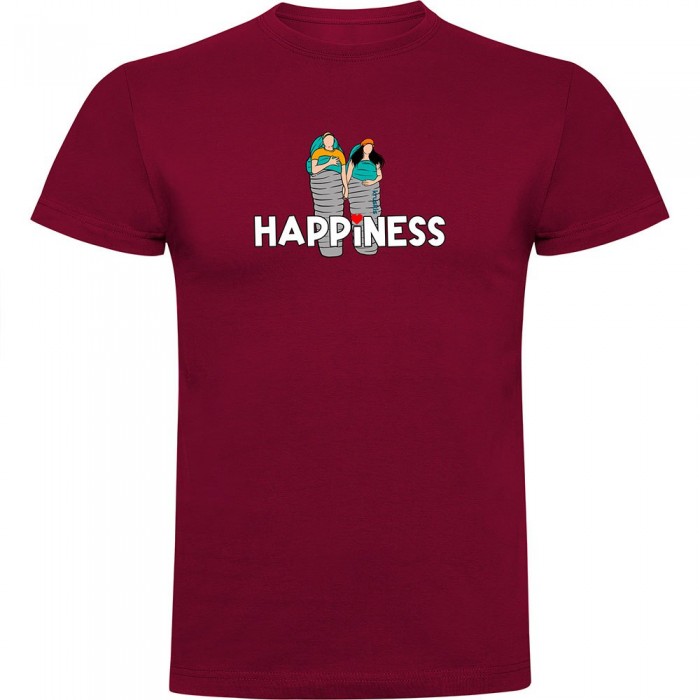 [해외]KRUSKIS Happiness 반팔 티셔츠 4141146796 Dark Red