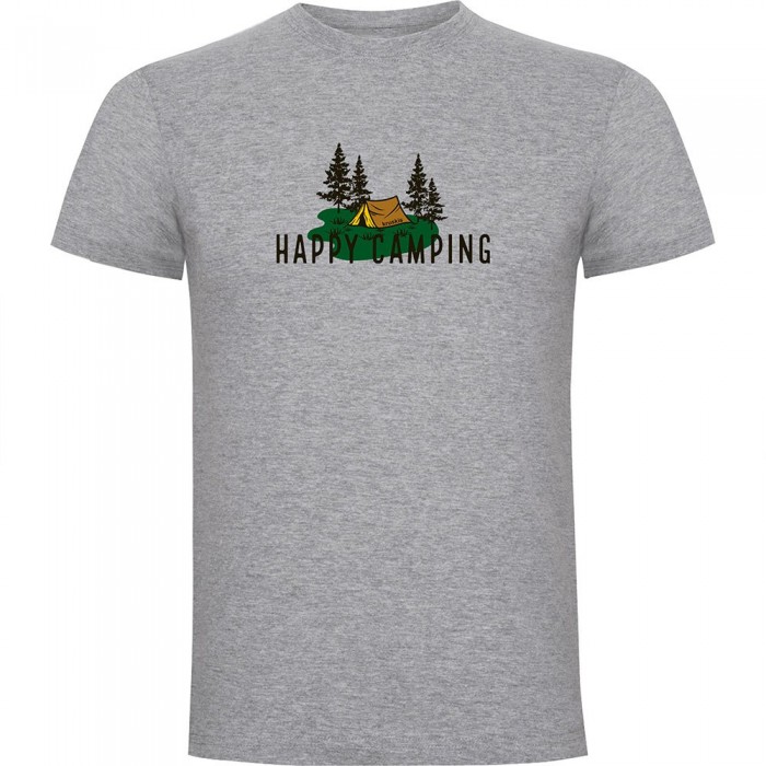 [해외]KRUSKIS Happy Camping 반팔 티셔츠 4141146828 Heather Grey