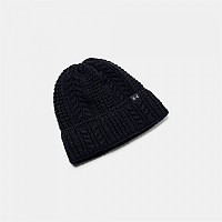 [해외]언더아머 Halftime Cable Knit 비니 7141013627 Black / Black / Castlerock