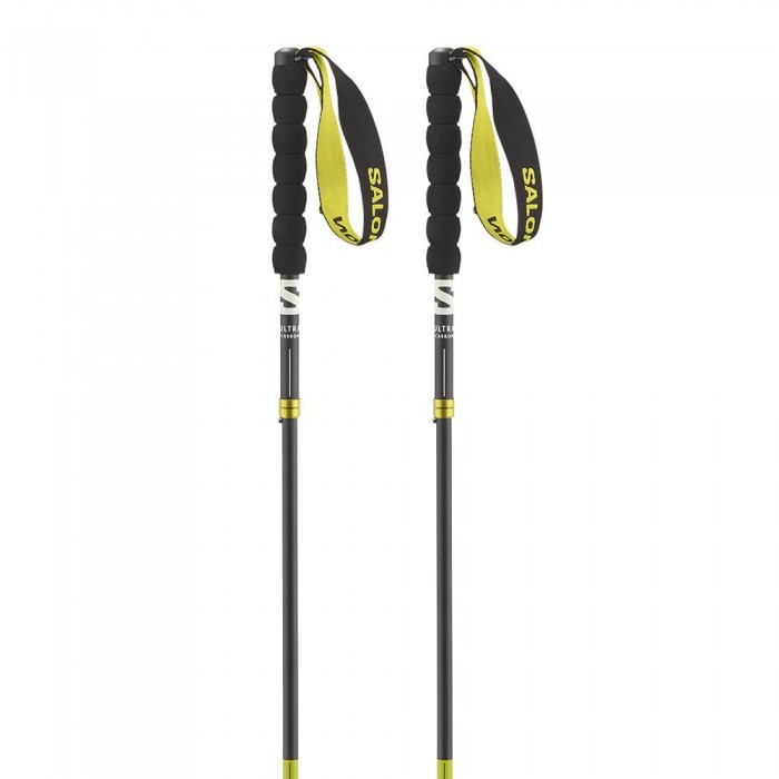 [해외]살로몬 Ultra Carbon Foldable 지팡이 4141199404 Black / Sulphur Spring