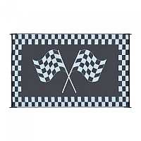 [해외]STYLISH CAMPING Racing Flag 매트 4141310712 Black / White