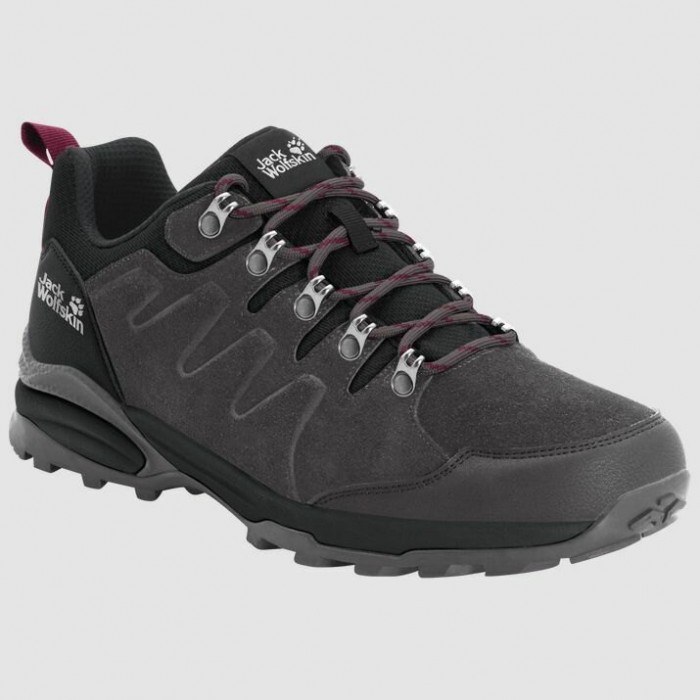 [해외]잭울프스킨 신발 Refugio Texapore Low 하이킹화 4138507209 Grey Dark / Violet