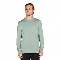 [해외]아이스브레이커 Merino Tech Lite III Relaxed Pocket 긴팔 티셔츠 4141265347 Moss