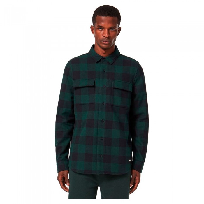 [해외]오클리 APPAREL Bear Cozy Flannel 긴팔 셔츠 4139050746 Hunter Green / Black Check