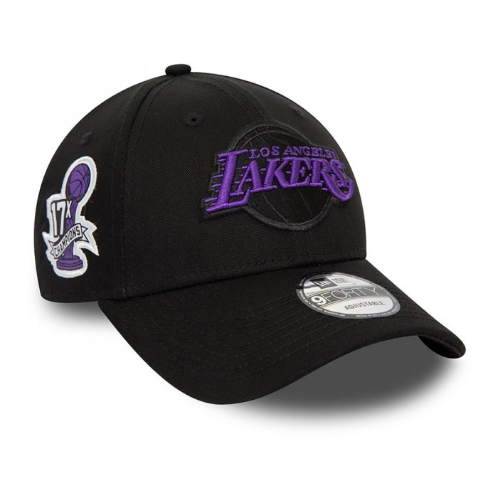 [해외]뉴에라 Side Patch 9Forty Los Angeles Lakers 모자 140596140 Black