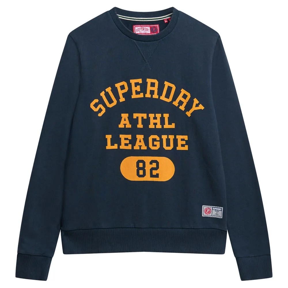 [해외]슈퍼드라이 Athletic Printed 스웨트셔츠 141110165 Eclipse Navy