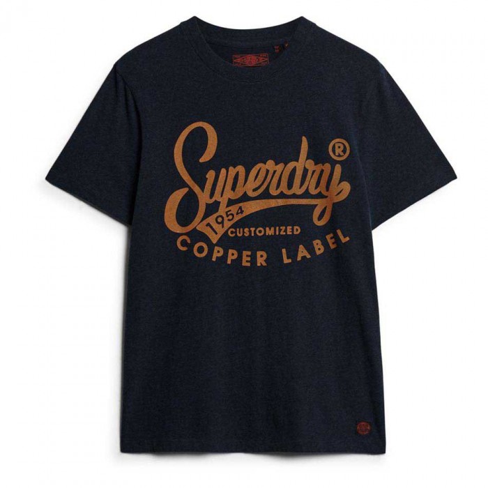 [해외]슈퍼드라이 Copper Label Workwear 반팔 티셔츠 141110286 Surplus Black Blue Grit