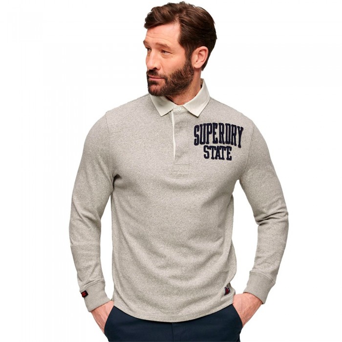 [해외]슈퍼드라이 Vintage Athletic Rugby 티셔츠 141111042 Vintage Sweat Light Grey Marl