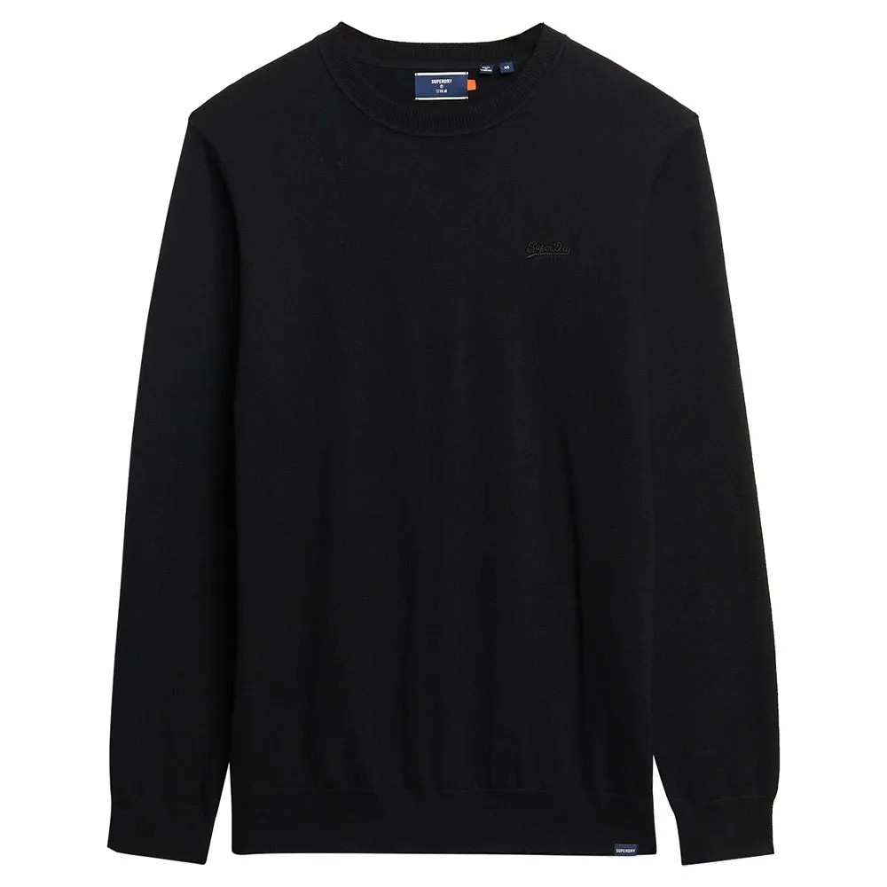 [해외]슈퍼드라이 Vintage Embroidered Cash 스웨터 141111060 Black