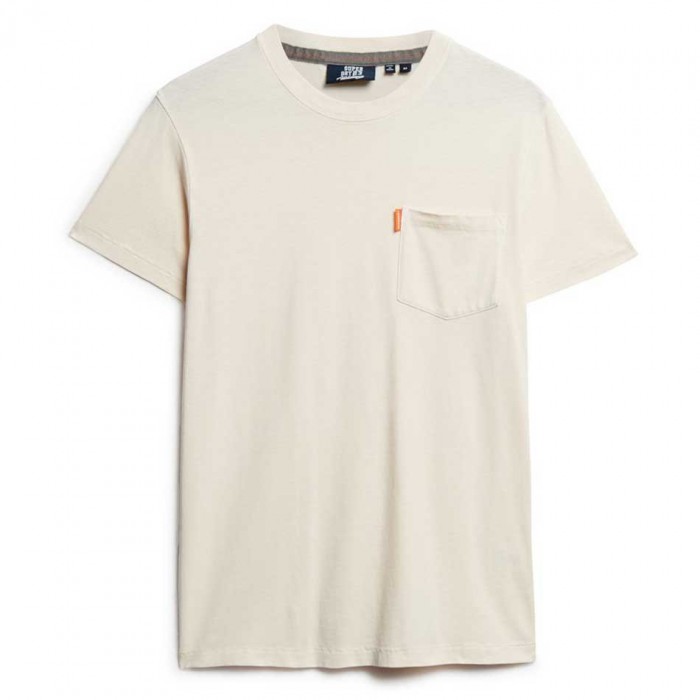 [해외]슈퍼드라이 Essential Washed Pocket 반팔 티셔츠 141198069 Washed Chalk