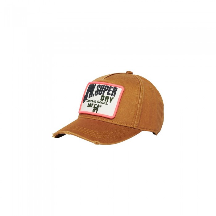 [해외]슈퍼드라이 Graphic Trucker 모자 140964583 Denim Co Tobacco Brown