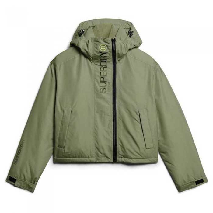 [해외]슈퍼드라이 Embroidered Windbreaker 자켓 141110365 Seagrass Green