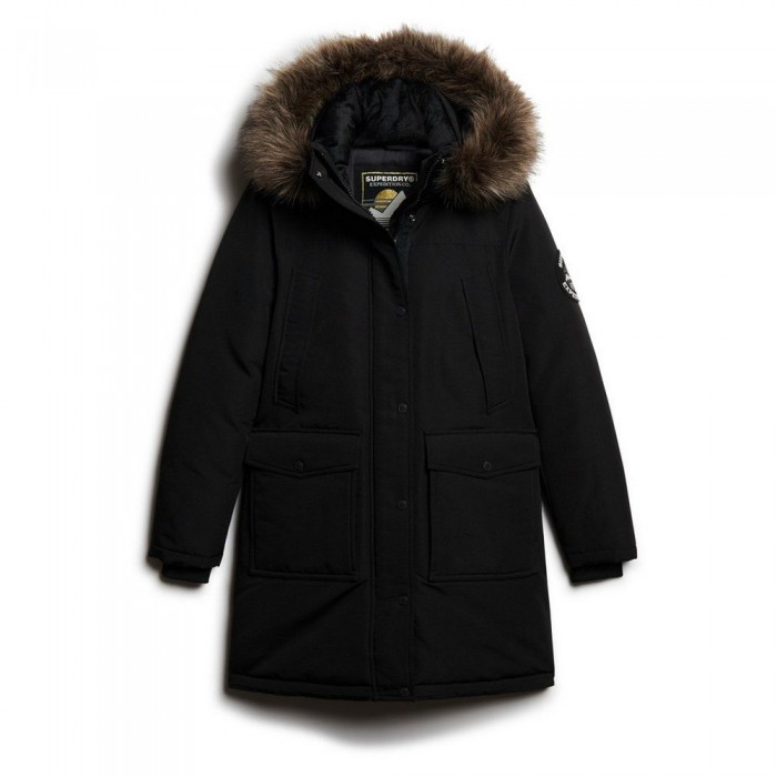 [해외]슈퍼드라이 Everest Faux Fur 자켓 141110472 Black