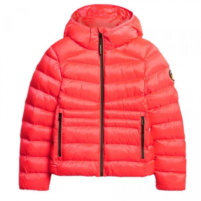 [해외]슈퍼드라이 Fuji Quilt Padded 자켓 141110561 Hyper Fire Pink