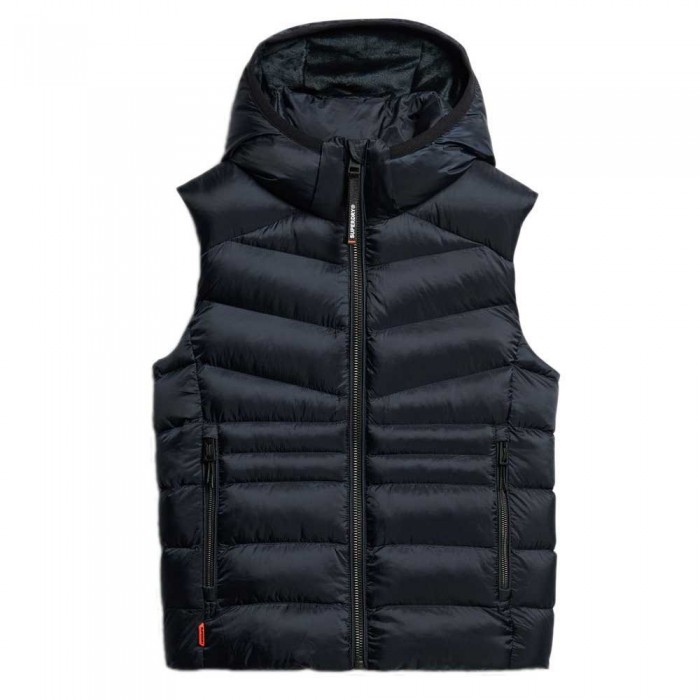 [해외]슈퍼드라이 Fuji Quilt Padded 조끼 141110565 Eclipse Navy