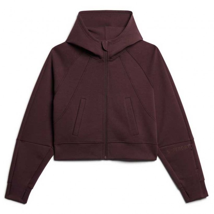 [해외]슈퍼드라이 Sport Tech Relaxed 풀지퍼 스웨트셔츠 141110824 Smoky Aubergine Purple