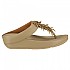 [해외]핏플랍 Rumba Beaded Leather Toe-Post 슬리퍼 140168993 Latte Beige