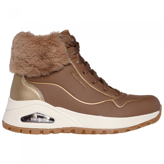 [해외]스케쳐스 Uno Rugged 운동화 141115963 Taupe Durabuck / Metallic Duraleather / Faux Fur