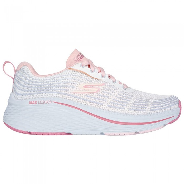 [해외]스케쳐스 Max Cushioning Elite 2.0 운동화 141117115 White Textile / Blue Trim / Light Pink Trim