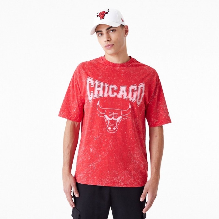 [해외]뉴에라 NBA Washed Chicago Bulls 티셔츠 140590763 Red