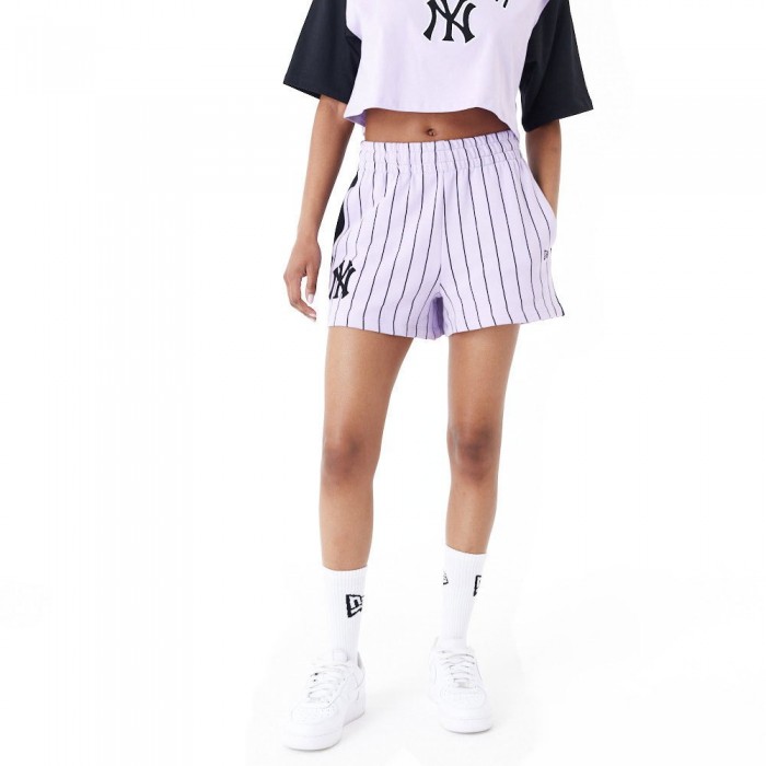 [해외]뉴에라 MLB Lifestyle New York Yankees 운동복 반바지 140595764 Pastel Purple