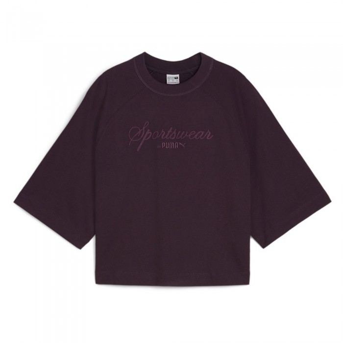 [해외]푸마 SELECT Classics + Oversized 반팔 티셔츠 140940654 Midnight Plum