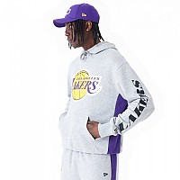 [해외]뉴에라 NBA Mesh Panel Los Angeles Lakers 후드티 140595873 Grey Med