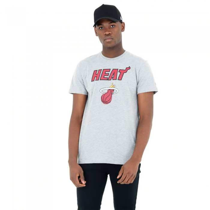 [해외]뉴에라 NBA Regular Miami Heat 반팔 티셔츠 140716702 Grey Med