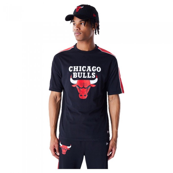 [해외]뉴에라 NBA Panel Chicago Bulls 반팔 티셔츠 141118870 Black