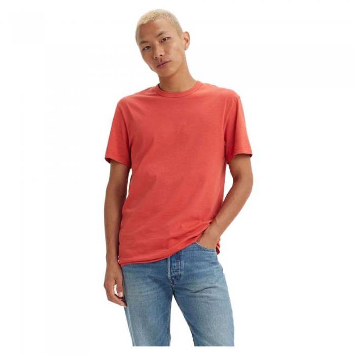 [해외]리바이스 ? Premium Slim Fit 반팔 티셔츠 140767380 Red / Garment Dye Baked