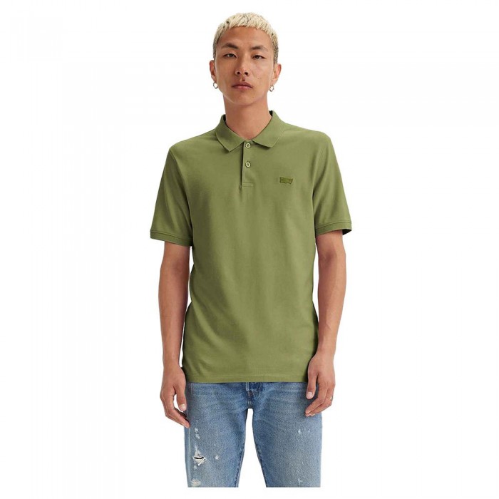 [해외]리바이스 Slim Housemark 반팔 폴로 셔츠 140767564 Green / Bluish Olive